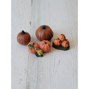Mini pumpkin stack Harvest fall Village accessory Halloween set